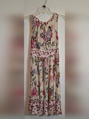 Bila Floral Cottagecore Midi Sun Dress Women S Gauzy Flowy Boho Fairy Ruffle